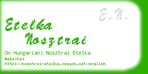 etelka nosztrai business card